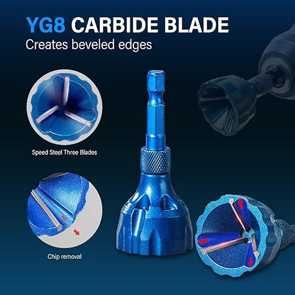 Deburring External Chamfer Tool with Tungsten Carbide Blade